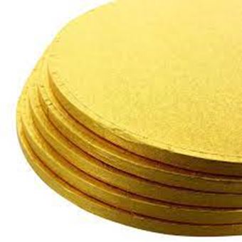 Picture of GOLD ROUND BOARD CAKE DRUM 30CM